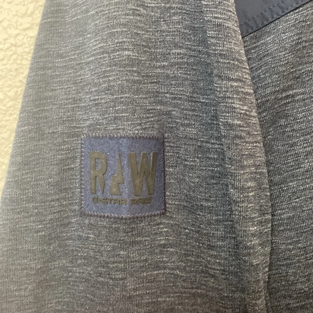 G Star Raw Krozan Collar Cardigan Sweater Navy Blue Size Large